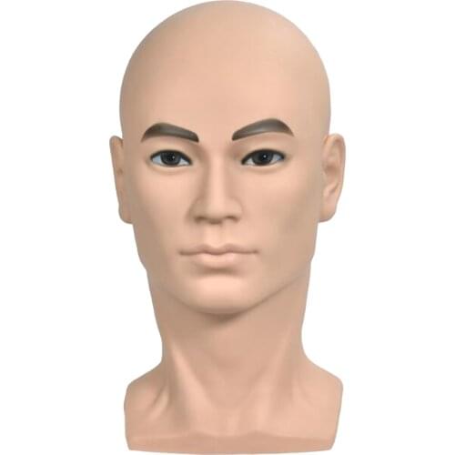 Bald Mannequin Head Male Professional Cosmetology Manikin Head