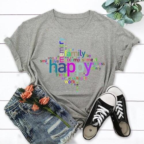 Font Fashion Summer Tops T Shirt Women Tshirt New Tshirt Graphic Tee Women T-shirt Female Tee Shirt TX8915