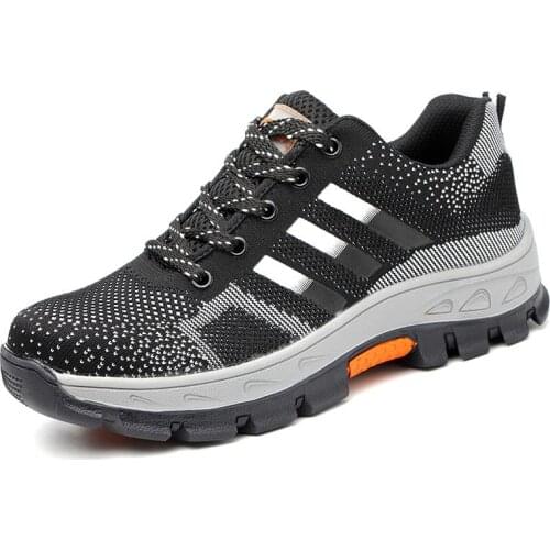 Mens Safety Work Shoes Steel Toe Sports Shoes Womens Lightweight Breathable Labor Protection Shoes Outdoor Work Shoes Men