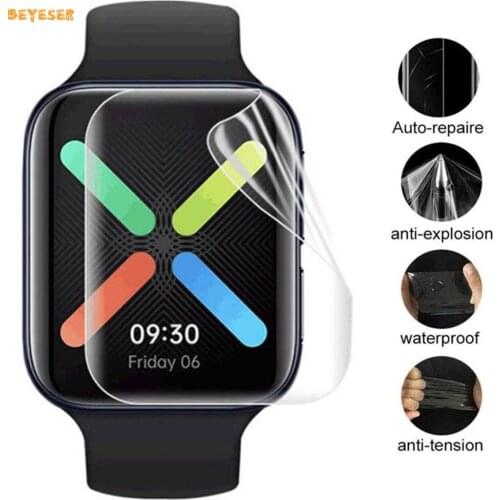 TPU Soft Clear Hydrogel Film For OPPO Watch 46/41mm Smart Watch Protective Film Screen Protector Accessories(Not Tempered Glass)