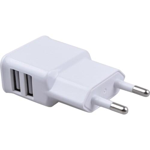 Wall Charger 5V/2A 2-Port USB Wall Charger Home Travel Plug Power AC Adapter Fast Charging Block Cube for Most Mobile