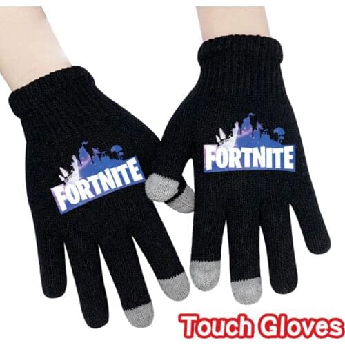 Original Fortnite Full Finger GlovesGame Peripheral Mens and Womens Touch Screen Winter Autumn Warm Gloves Unisex Gift18*8.5cm