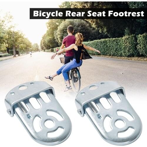 LIXADA 1 Pair mtb Bike Bicycle Folding Foot Rest for Kids Bike Rear Seat Safety Footrest Foot Plates Pedals Bike accessories