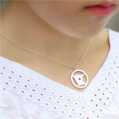 Popular in Europe and America, USA state map necklace Minnesota pendant as a gift for friends