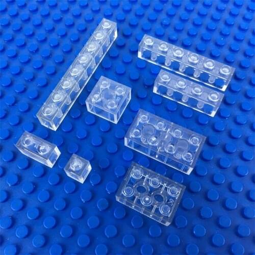 Transparent bricks Luminous Block LED Light Diy Strobe Luminescent Flash Lamp Colorful Building Blocks Toys for Children