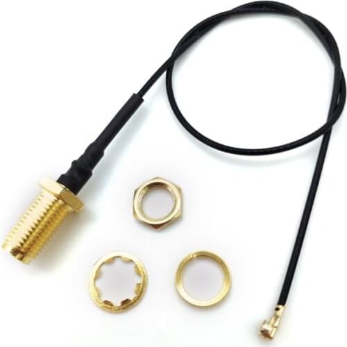 20CM SMA Straight JACK TO IPEX FEMALE connector RF Pigtail cable uFL/u.FL/IPX Antenna adapter wire for WIFI/GSM/GPS 1.13mm