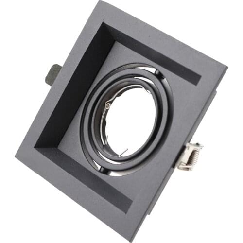 Adjustable square MR16 GU10 frame mr16 fixture down light LED Downlight Downlight Fixture LED Down light Frame for bathroom