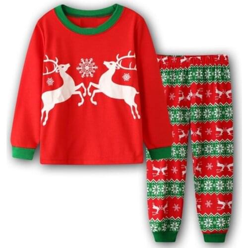 Christmas Pajamas Set for kids Boys Xmas Sleepwear Children Santa Claus Nightwear Toddler New Year Festival Costume