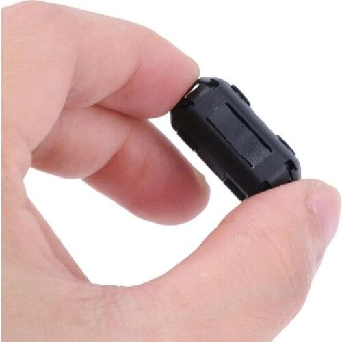 2pcs 3mm 5mm 7mm 9mm 13mm Clip-On Ferrite Ring Core Noise Suppressor For EMI RFI Clip Cable Active Components Filters