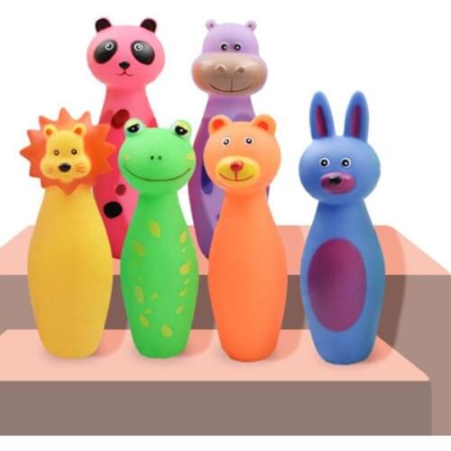 Cute Latex Ball Pet Squeak Toys Dog Cat Puppy Chew Sound Toys Simulation Screaming Creative Cartoon Animal Shape Toy