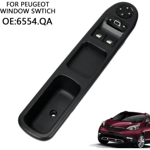 WINDDOW SWITCH CONTROL BUTTON LIFT GLASS + RETRO 6554.QA - 9654859677 AVG for Peugeot 207 207SW 207CC