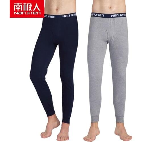 NANJIREN Thermal Underwear For Trousers Men Underwear 2/pcs Long Johns Warm Clothes Men Thick Thermal Clothing Solid