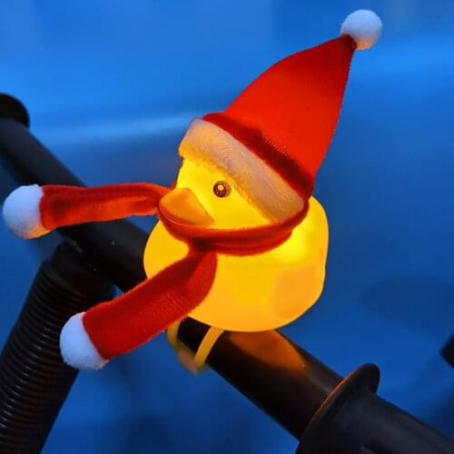 Bicycle Decorations, Christmas Yellow Duck Decorative Ornaments Christmas Decorations for Bikes Motorcycles