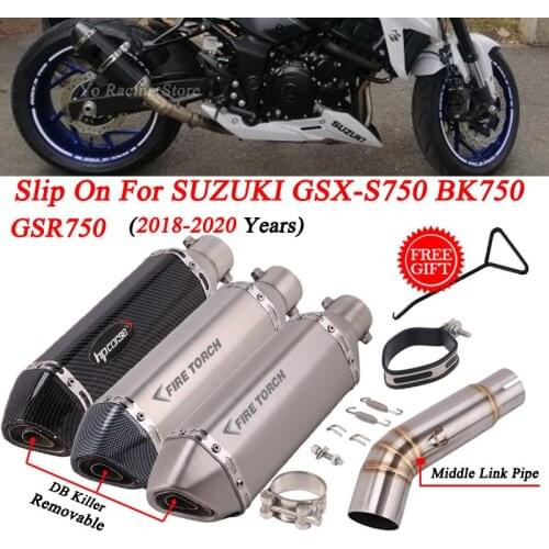 Slip On For SUZUKI BK750 GSX-S 750 GSX S750 2018 - 2020 Motorcycle Exhaust Escape Modified Connection Middle Link Pipe Muffler