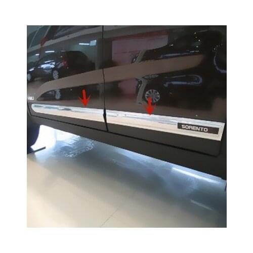 For Kia Sorento 2009-2014 High-quality ABS Chrome/stainless steel Body trim Anti-Rub protection Decoration car styling
