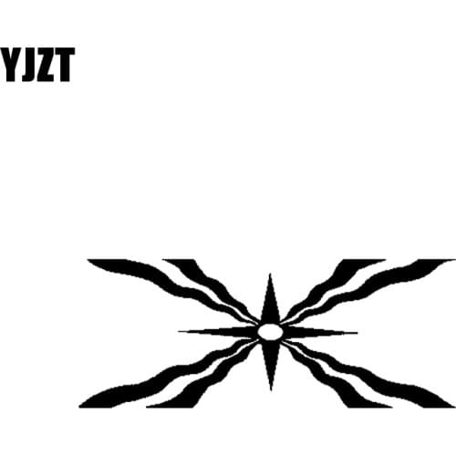 YJZT 14.8CM*5.8CM Ancient Assyrian Symbol Flag Individualized Vinyl Car-styling Car Sticker Decor Decal Black/Silver C11-1309