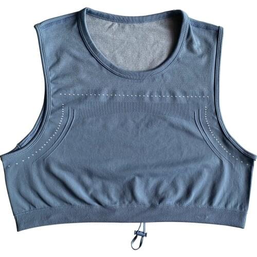 LANTECH Women Yoga Vest Sport Vest Solid Fitness Breathable O-neck Gym Clothes Tank Tops Athletic Gym Crop Top Activewear