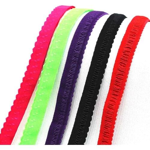 2m/set 1.2cm width Promotion Shoulder straps Women Bra Strap Accessories edge shoulder tape Lace Elastic Band Trim Elastic