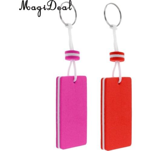 2Pcs EVA Floating Keyring Sailing Kayak Marine Boat Novelty Keychain Red Pink Kayaking Canoeing Rafting Accessories
