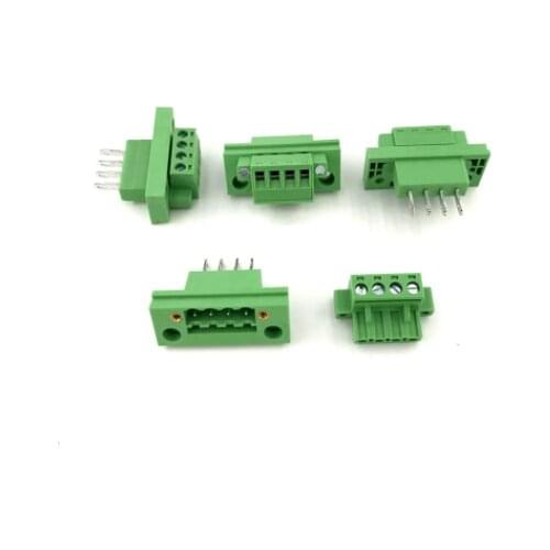 5pcs!!! KF2EDGWB 5.08 2/3/4/5/6/7/8Pin Wall Terminal Plug Type 5.08mm Pitch Connector Pcb Screw Terminal Block