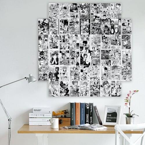 50Pcs Famous Young Comics Japanese Manga for Wall Collage Kit Room Decor for ACGN Fans Wall Art Postcard Set for Living Room
