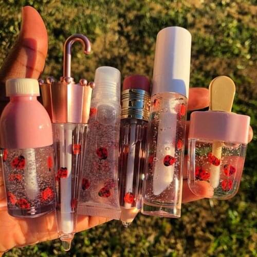 Crystal Jelly Lip Gloss Lip Plumper Oil Shiny Clear Moisturizing Women Lip Gloss Customize Balm Makeup Lip Tint
