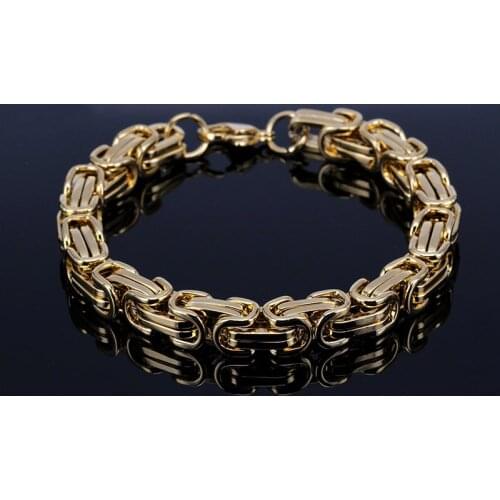 Hip Hop Punk Women 316L Stainless Steel Bracelet Mens Hiphop Lock Biker Bicycle Motorcycle Chain Bracelets & Bangles for Women