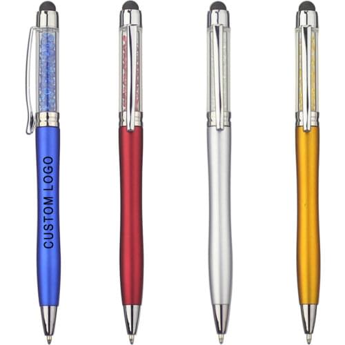 Color Crystal Stylus Ball Pen,Diamond Deco Touch Screen Pen for Phone&Pad,Personalized Promotion Logo Gift, Customize Give Awayd