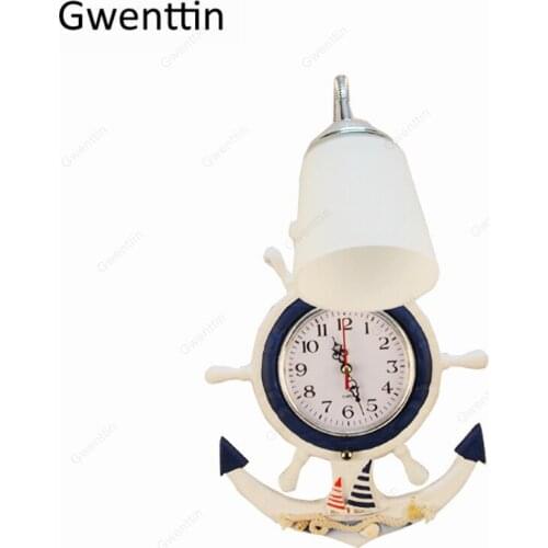 Wooden Rudder Wall Lamp Wall Sconces Modern Led Light Fixtures for Home Decor Kitchen Bedroom Bedside Lamps Industrial Luminaire