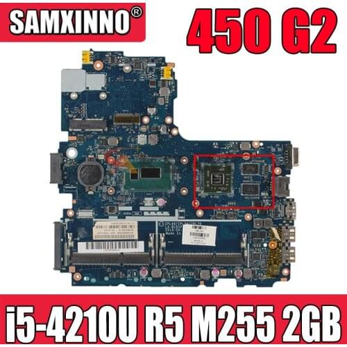 For HP 450 G2 Laptop Motherboard ZPL40/ZPL50/ZPL70 LA-B181P DDR3L With SR1EF i5-4210u CPU R5 M255 2GB MB 100% Tested Fast Ship