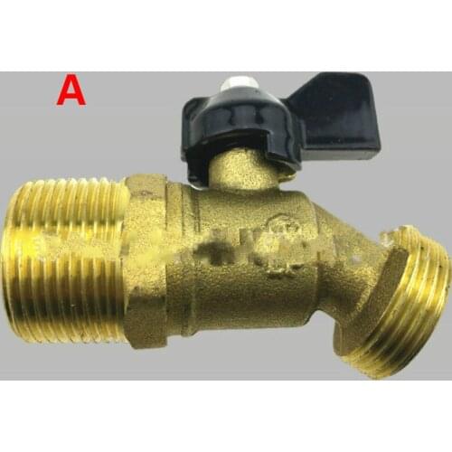 DN20 double female brass ball valve Curved ball valve Water tank special ball valve auto parts ball valve