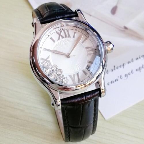 Elegant High Quality Brand New 2021 Womens 34mm Watch Gift Watch Black Strap Quartz Womens Fashion Watch Date