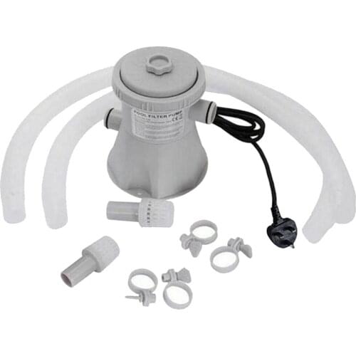 220V Electric Swimming Pool Filter Pump For Pools Reusable with Accs UK Plug