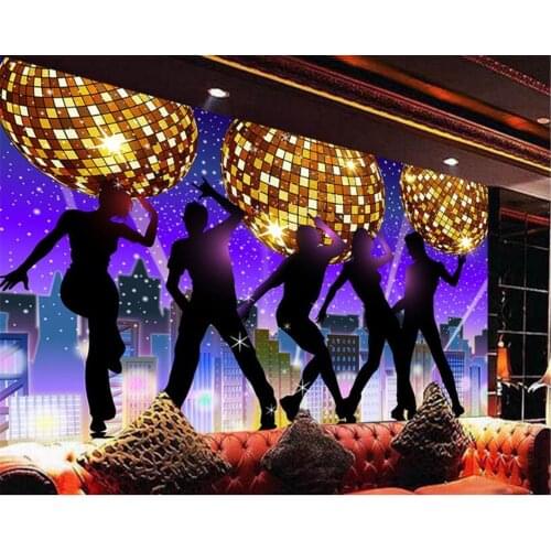 Beibehang papel mural Karaoke bar KTV disco fantasy dance club night tooling background wallpaper 3d wall murals papel de parede