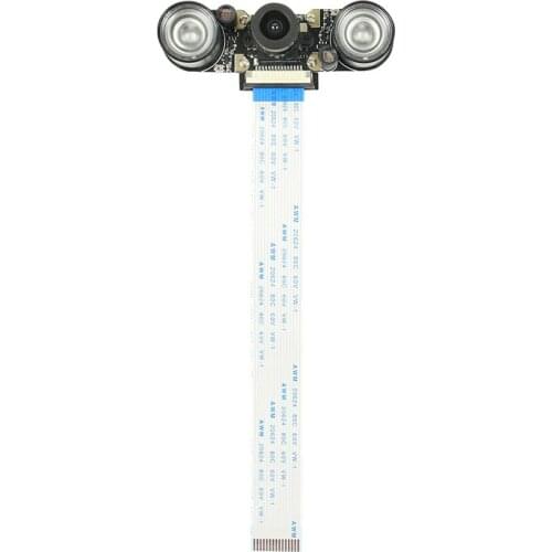 Rpi 4B/3B+ HD infrared night vision camera can fill light and focus adjustable parts