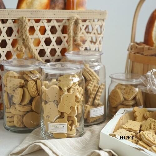 Simulation fake Cookies Crackers food props shop store decoration rectangle square star letters bear elephant biscuits model