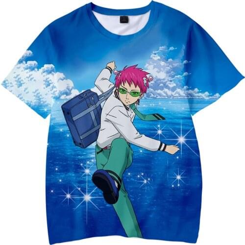 The Disastrous Life of Saiki K T Shirt Women Men Streetwear Hip Hop Japanese Anime T-shirt Kusuo Saiki Cosplay Tee Shirt Homme