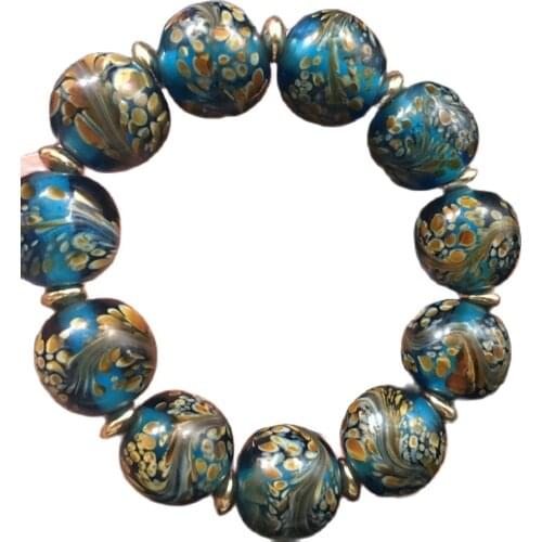 Natural glazed Phoenix Tail pearl bracelet for men and women in Ming and Qing Dynasties