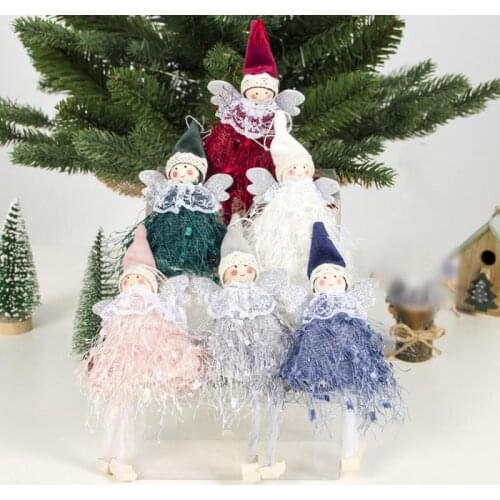 2020 New Year Latest Christmas Angel Dolls Pendants Cute Xmas Tree Ornament Christmas Decoration For Home Kid Gift