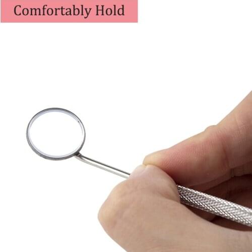 New Style Stainless Steel Checking Mirror For Eyelash Extension Portable Dental Mirrors Mouth Tooth Makeup Tools