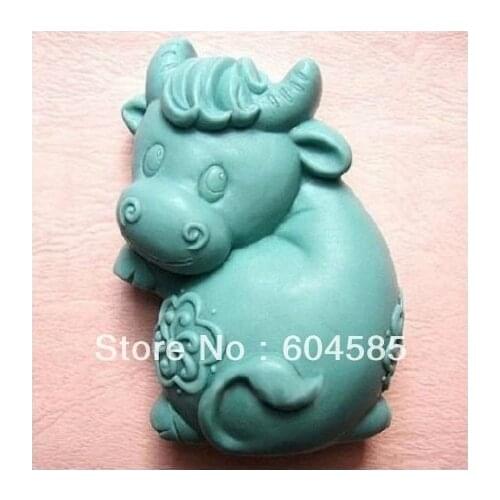 New Happy Bull Craft Art Silicone Soap mold Craft Molds DIY Handmade soap molds