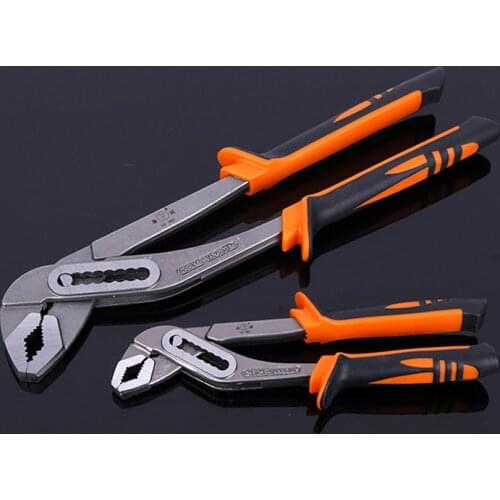 8"/12" Water Pump Pliers Nickel Plate CR-V Pipe Clamp Adjustable Tube Pliers Plumbing Tools for Plumber