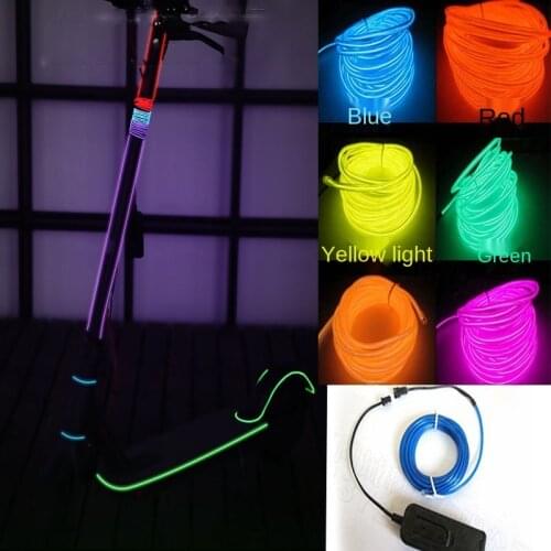 Suitable Scooter Modification Warning Light Luminous Light Car Atmosphere Light Follow Light 2m Light Bar Lasting Luminescence