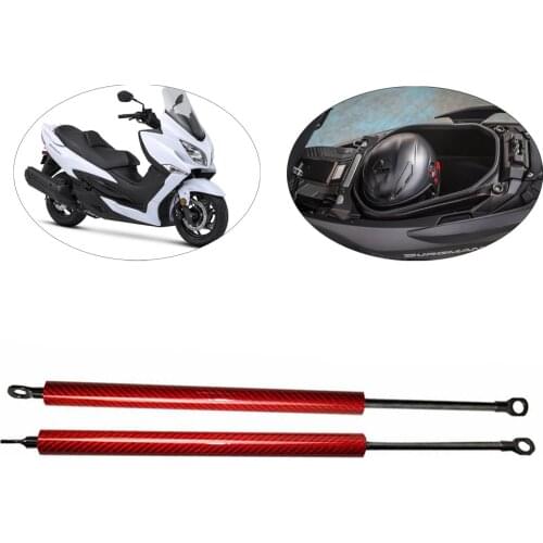 For SUZUKI Burgman 400 AN400 pagal 2007 - 2016 Scooter Standard Seat Adjuster carbon fiber Lifting Arm Shock Lift Support Struts