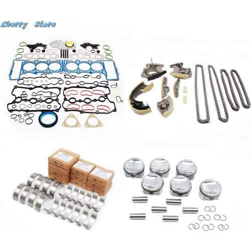 New 06E 107 065 CN 84.51mm 6 Cylinder Engine Piston Ring Timing Repair Kit For Audi A4 A5 A6 A7 A8 Q5 Q7 VW Touareg 3.0T