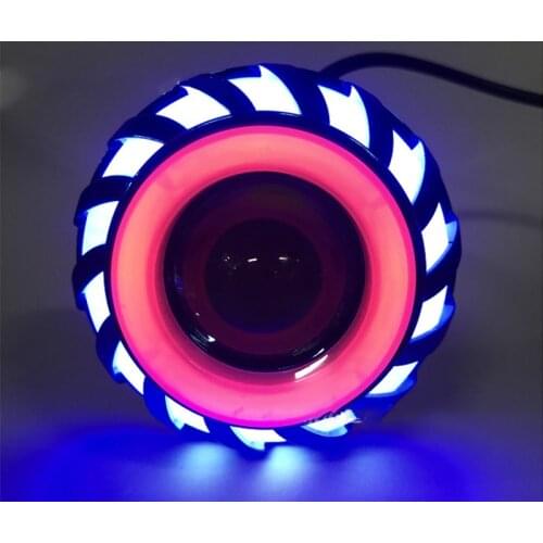 Motorcycle demon eye lens LED modified mirror light flashing brake light general addition nighttime lights turn signal