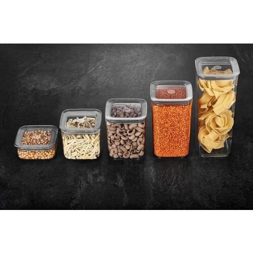 Tubi Home Sude 5'li Square Lux Storage Container Set