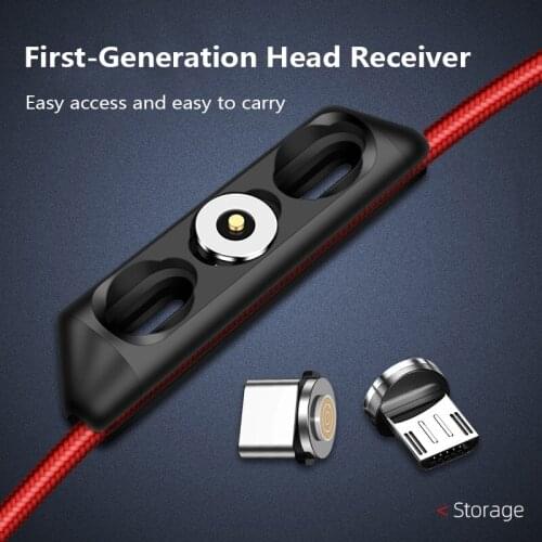 Universal Magnetic Cable Plugs Storage Case Portable Micro USB Type C Connector Head Container Magnet Bullet Plugs Holder