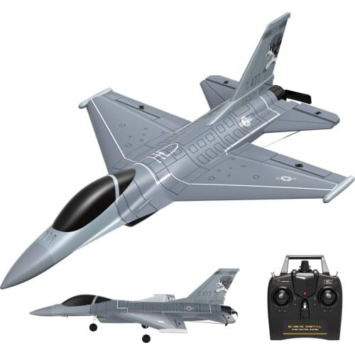 VOLANTEXRC 4-CH Jet F-16 Fighting Falcon RTF With Xpilot Stabilizer, Perfect For Beginners (761-10)