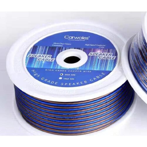 Car Audio Modified Wire Pure Copper Speaker Wire 16GA Speaker High Frequency Signal Line Oxygen-free Copper Wire 1 Meter Price
